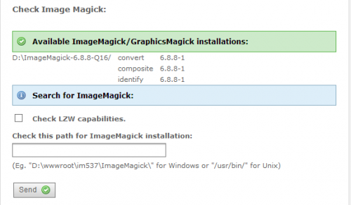 Typo3 ImageMagick unter Windows 8 installieren Pfad